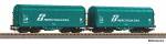 PIKO 28345 - 2er Set Schiebeplanenwagen der FS